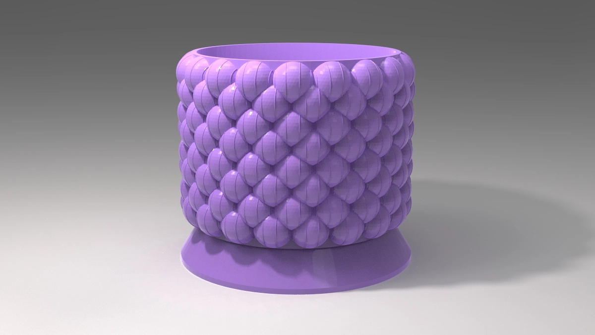 Bubble Pot 3D Parametric Model